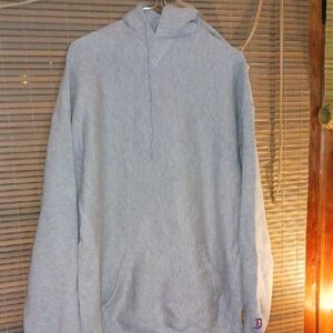 Champion Light Gray Hoodie Sweatshirt